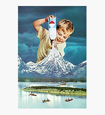 Snow Grey Photographic Print