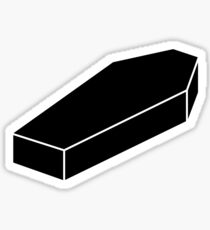 Black Coffin Sticker
