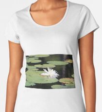 American White Waterlily Women's Premium T-Shirt