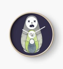 Zombie Nesting Puppen Uhr