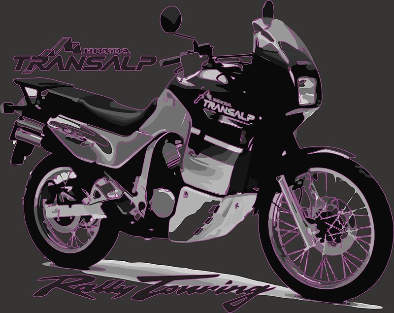 "Adventure motorcycles are fun Transalp 600" by P-aws | Redbubble