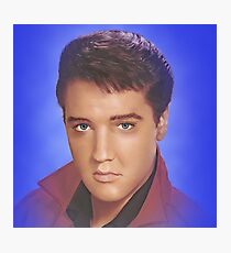BLUE ELVIS Photographic Print