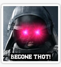 MONTANGE "BEGONE THOT!" Sticker