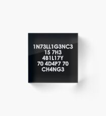 Intelligence Acrylic Block