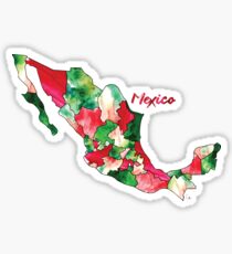 Watercolor Countries - Mexico Sticker