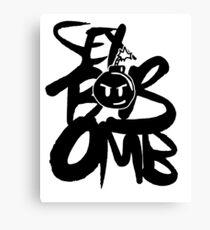 Sex Bob-Omb Black Canvas Print