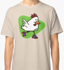 Rollerskating Chicken Classic T-Shirt