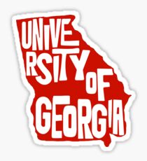 UGA State Sticker