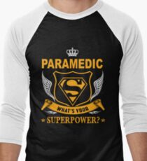 PARAMEDIC - SUPER POWER DESIGN Men's Baseball ¾ T-Shirt
