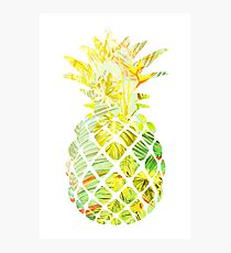 Pick A Pleasant Pineapple in Paradise #RBSTAYCAY #Sky #Blue #Tropical #Jungle #Summer #BeachParty Photographic Print