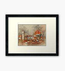 The Duomo in Florence. Framed Print