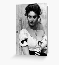 Sophia loren Greeting Card