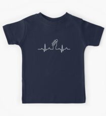 Gitarrenherzschlag-Gitarrist-T-Stück Kinder T-Shirt