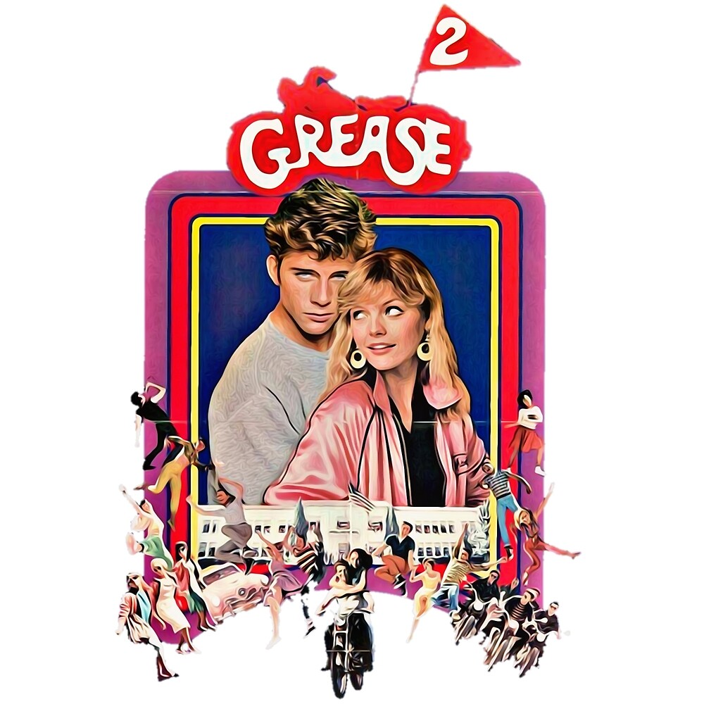 "Grease 2 classic 80's film" by RainbowRetro Redbubble