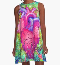 Zerbrechlich A-Linien Kleid