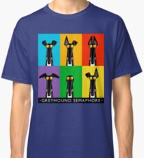 Greyhound Semaphore with title Classic T-Shirt