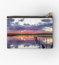 Colouful lake sunset Studio Pouch