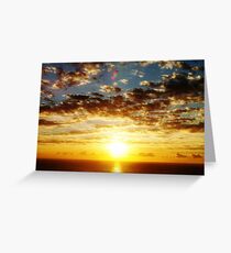 Sunrise over the sea . Greeting Card