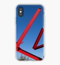 red sculpture iPhone Case