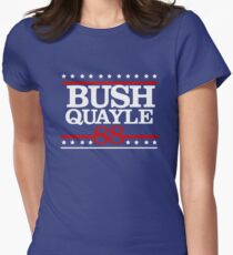 President George H W Bush Campaign 1988 Women's Fitted T-Shirt