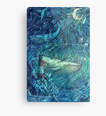 Moonlit Sea Metal Print