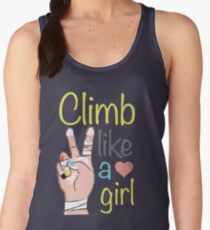 Climb like a girl Women's Tank Top