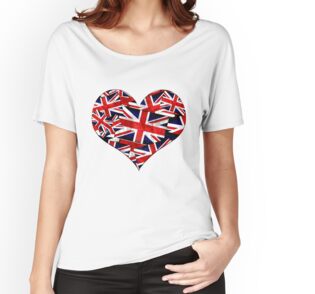 british flag t shirt women's