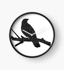 Crow Silhouette Clock