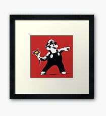2 Bit Flower Thrower Framed Print