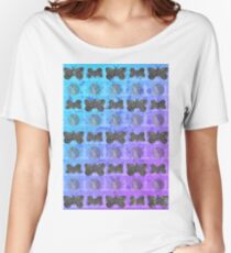 WITCHCRAFT MOTH AND CRYSTAL PATTERN Women's Relaxed Fit T-Shirt