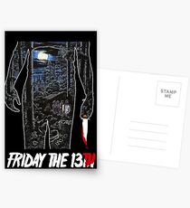 Friday the 13th Movie Poster Postcards