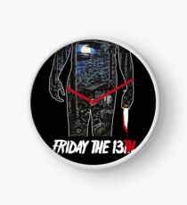 Friday the 13th Movie Poster Clock