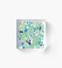 Cactus Mania Acrylic Block