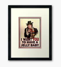 I want you to have a jelly baby Framed Print