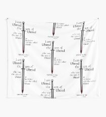 The Last Kingdom- Uhtred - DESTINY IS ALL Wall Tapestry