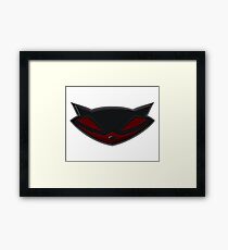 Sly Cooper Black/Red Framed Print