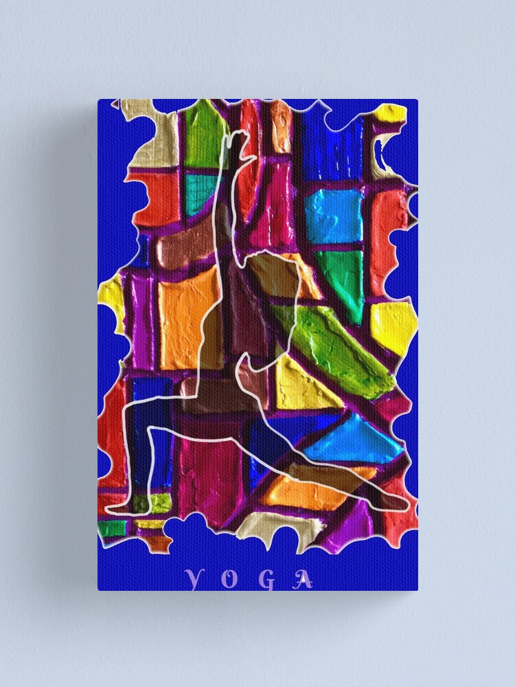 Alternate view of FEMALE YOGA CALM STRETCHING POSE Canvas Print