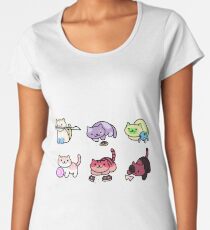 Neko Atsume: Steven Universe Women's Premium T-Shirt