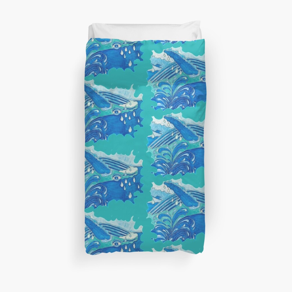 JOYOUS HUMPBACK WHALE Duvet Cover