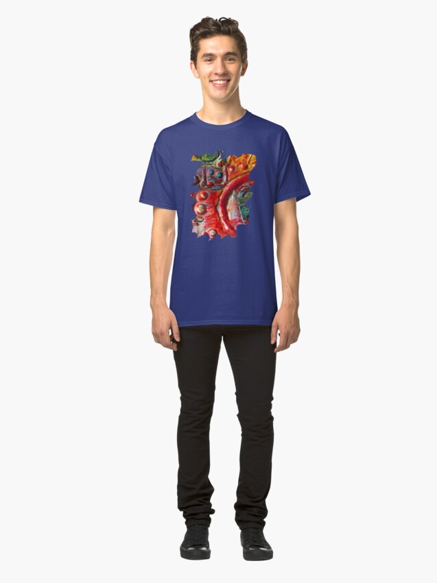 Alternate view of RED STEAMPUNK TEXTURES Classic T-Shirt