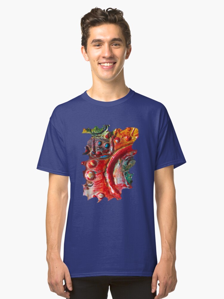 Alternate view of RED STEAMPUNK TEXTURES Classic T-Shirt