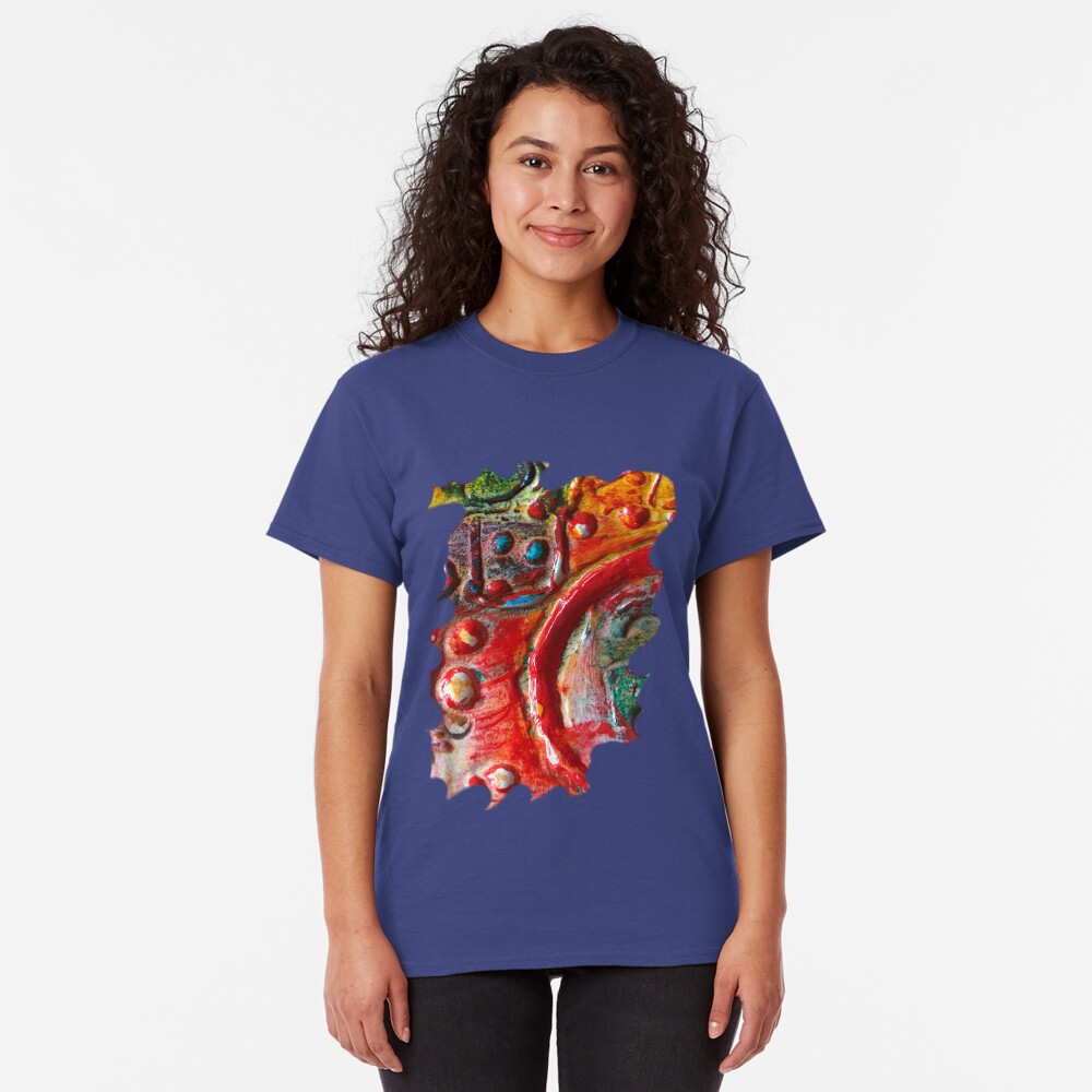 RED STEAMPUNK TEXTURES Classic T-Shirt