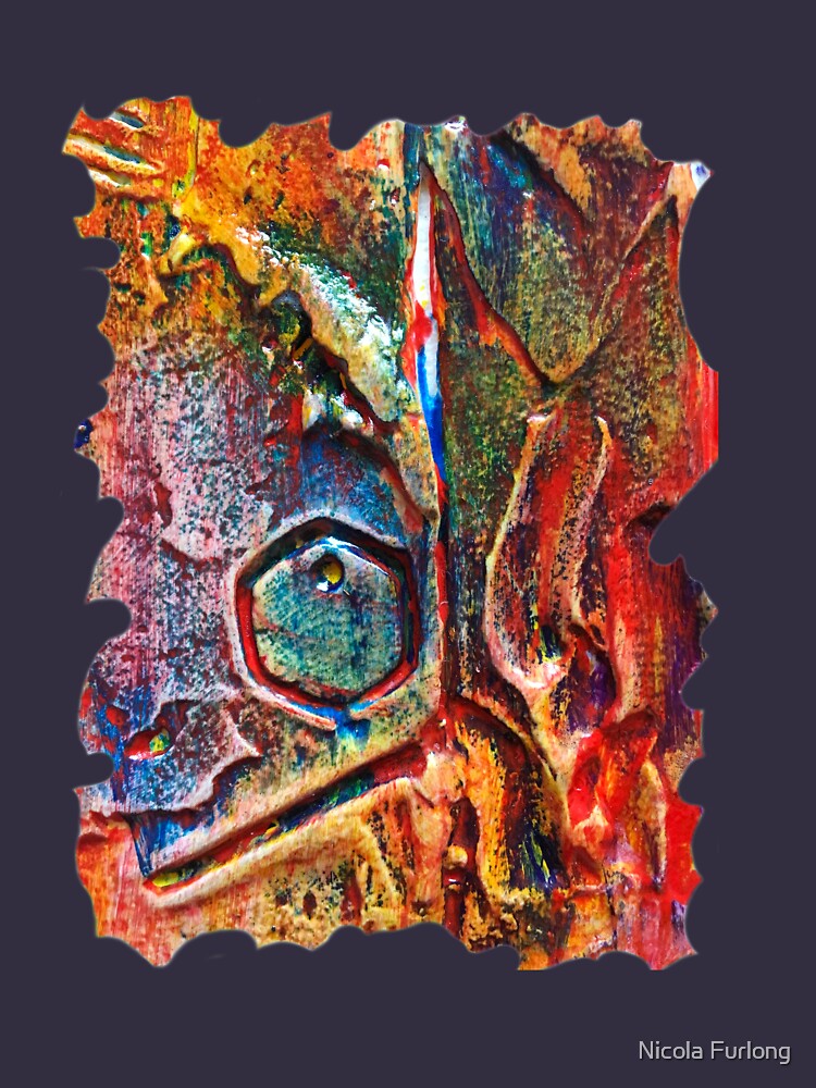COLOURFUL TEXTURED GEOMETRIC STEAMPUNK ABSTRACT by nicolafurlong
