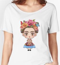 T-shirt drôle de Frida Kahlo T-shirts coupe relax