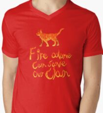 Fire Alone... Men's V-Neck T-Shirt