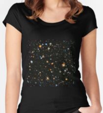 Hubble Extreme Deep Field Landscape Fitted Scoop T-Shirt