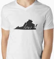 Love Virginia Men's V-Neck T-Shirt