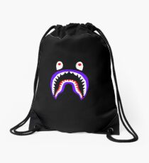 black bape Drawstring Bag