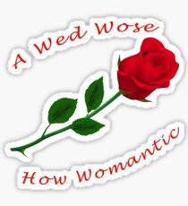 A Red Rose Sticker