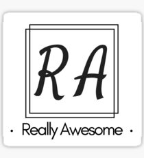 RA Really Awesome Sticker
